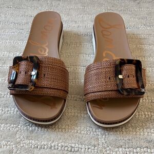 Sam Edelman Ariane Buckle Sandal in Cuoio